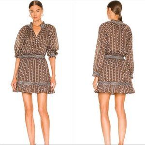 NWT Veronica Beard Espie Floral Long Sleeve Cotton Dress M